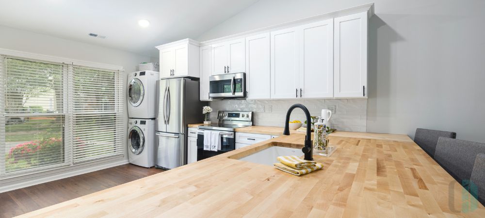 Natural Accents White Cabinets