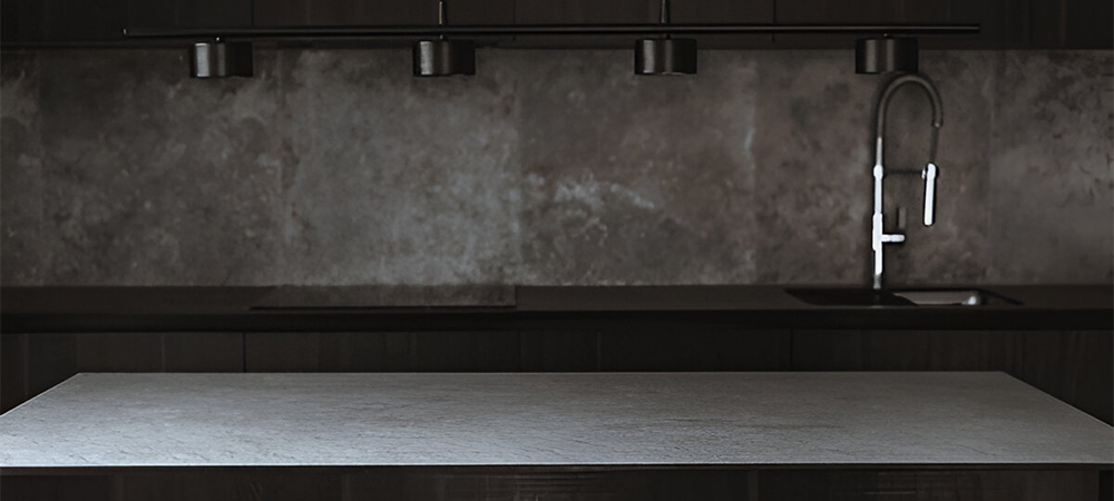 Moody Monochromatic Kitchen Color Schemes Kitchen with a moody monochromatic color scheme for a sleek modern design