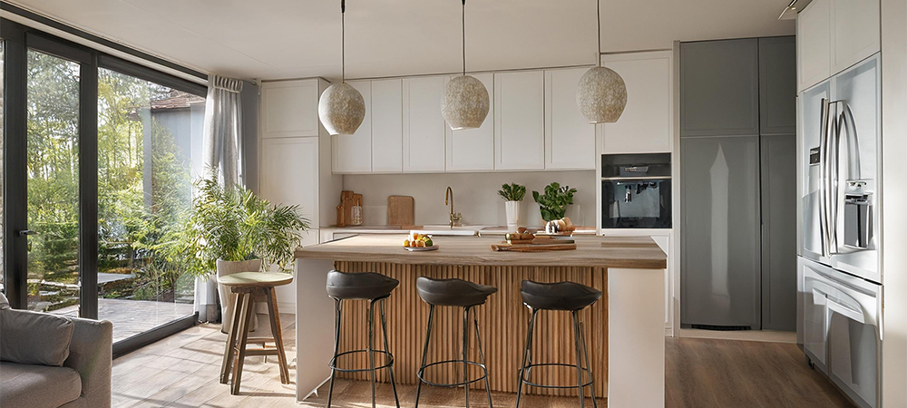 Timeless Neutral Tone Kitchen Cabinets Kitchen with neutral tone cabinets creating a timeless and elegant look