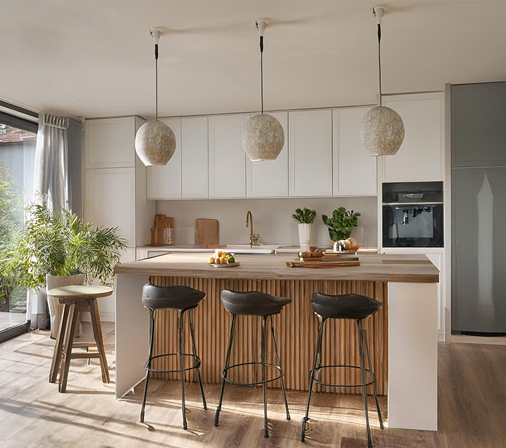 Timeless Neutral Tone Kitchen Cabinets Kitchen with neutral tone cabinets creating a timeless and elegant look