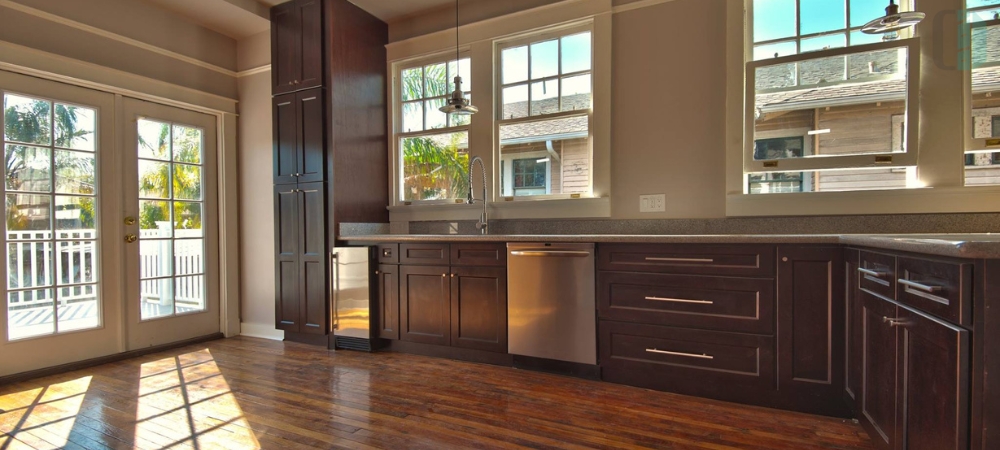 Distressed Finish Shaker Cabinets