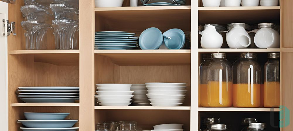 Shelf Inserts to organize drinkware and dishware 