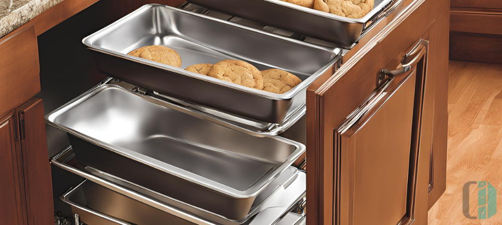 Vertical Organizers for Cookie Sheets and Pans Vertical Organizers for Cookie Sheets and Pans