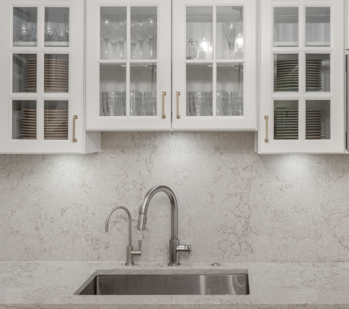 Overhead Cabinets with Glass Doors