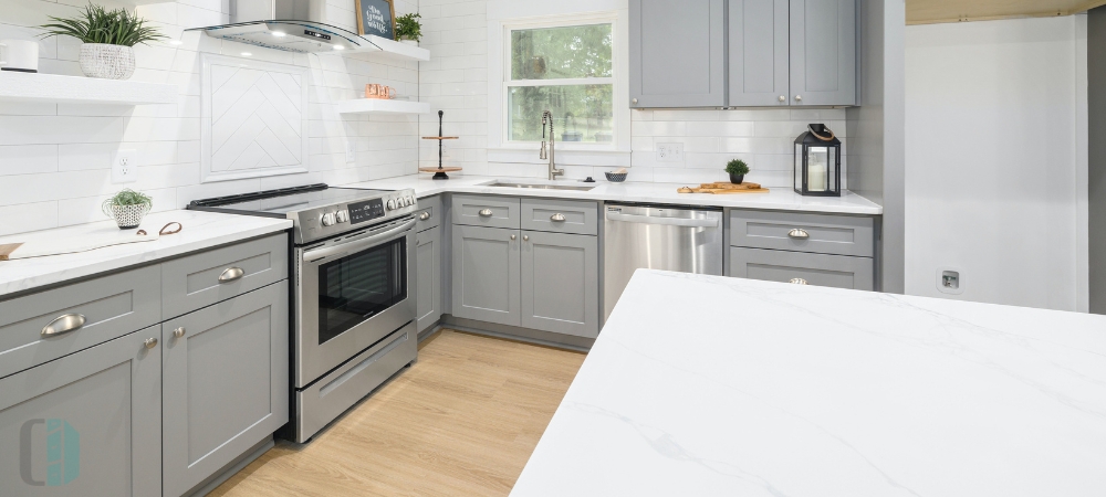 RTA Dove Gray Kitchen Cabinets