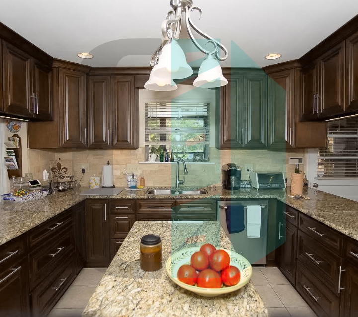 RTA Dark Caramel Kitchen Cabinets